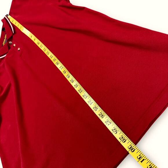 Highland Outfitters Vintage Short Sleeves Golf Polo Shirt 3 Buttons Size L Red - Picture 11 of 12
